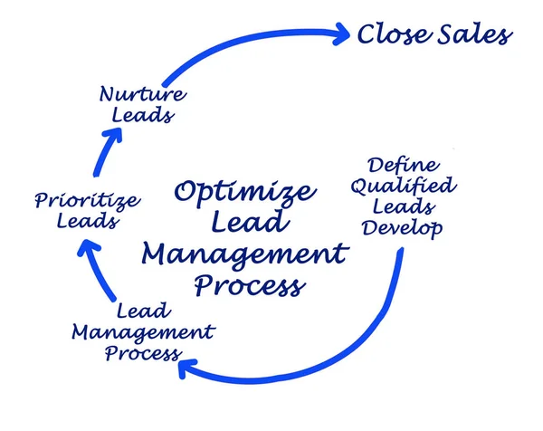 优化领导管理流程 — 图库照片
