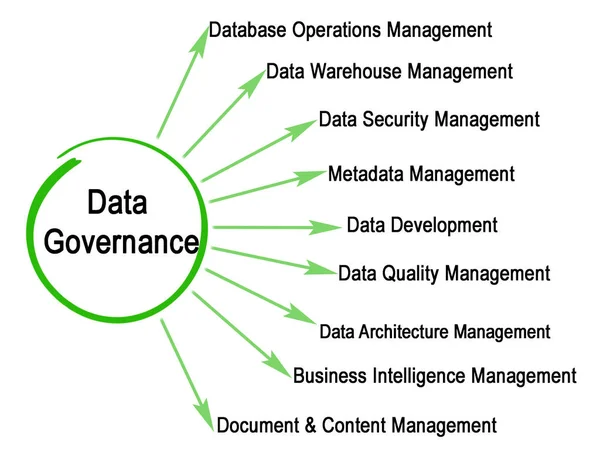 Elementos de la gobernanza de datos — Foto de Stock