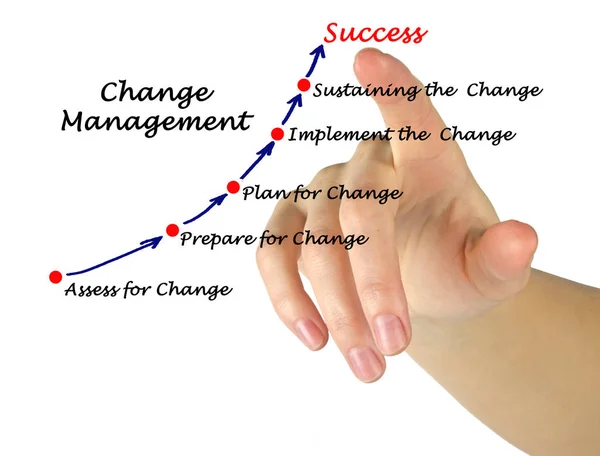 Diagram of change management — Stock Photo, Image