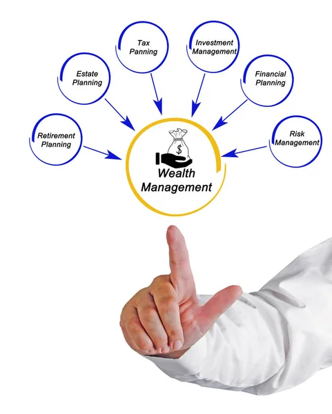 Components of Wealth Management — Stock Photo, Image
