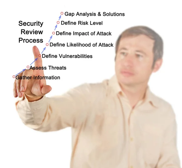 Components of Security Review Process — Stock Photo, Image