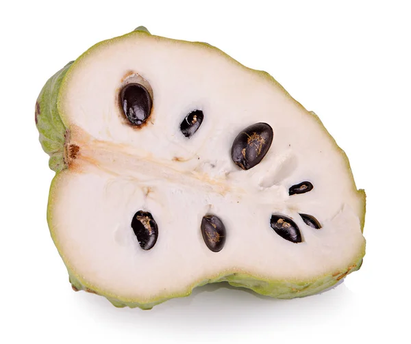 Coupe Soursop isolée sur fond blanc — Photo