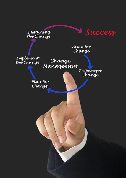 Diagram of change management — Stock Photo, Image