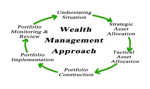 Wealth Management Approach Understanding Implementation — Stock Photo, Image