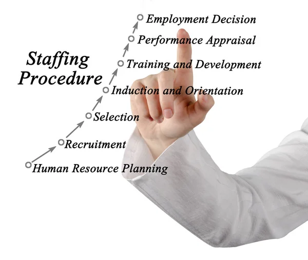 Components of Staffing Procedure — Stock Photo, Image