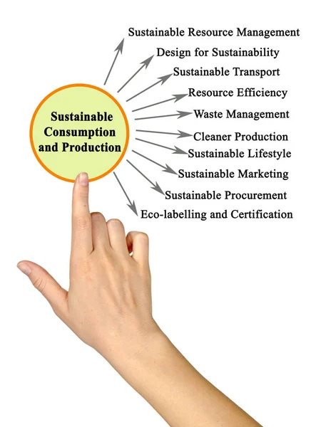 Stimulerende factoren voor duurzame consumptie en productie — Stockfoto