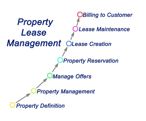 Processen För Fastighetsleasingförvaltning — Stockfoto