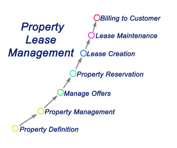 Proceso Gestión Del Arrendamiento Propiedades — Foto de Stock