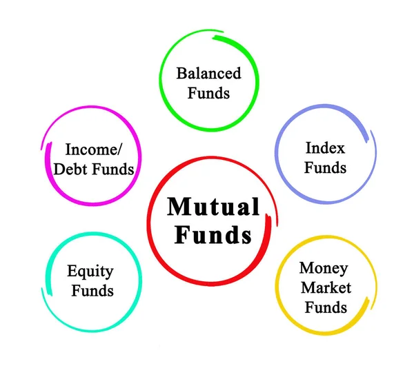 Cinque Tipi Fondi Mutualizzazione — Foto Stock