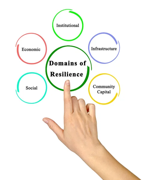 Five Domains Resilience — Stock Photo, Image