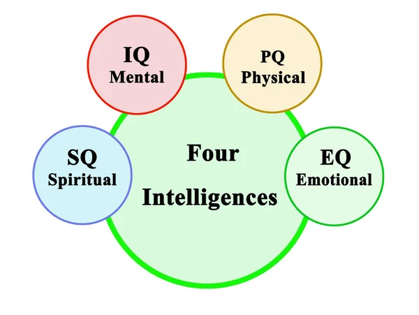 Cuatro Tipos Intelectualidades — Foto de Stock