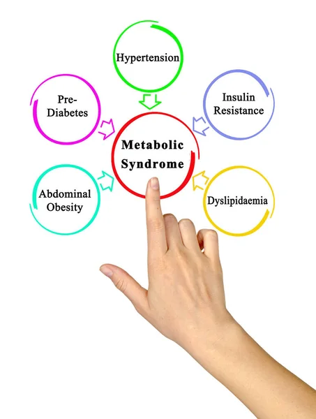 Five Causes Metabolic Syndrome — Stock Photo, Image