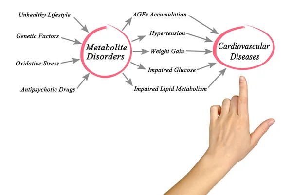 Trastornos Del Metabolito Enfermedades Cardiovasculares — Foto de Stock