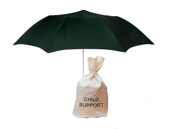 Väska Med Stöd För Barn Paraply — Stockfoto