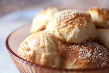 yakın çekim susam ekmek 