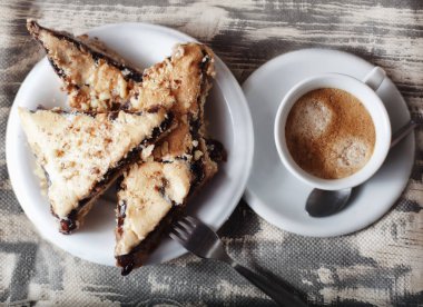 kahve ve kek arka plan 