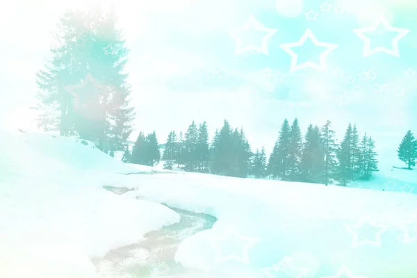 Fairy winter landscape — Stock Photo, Image