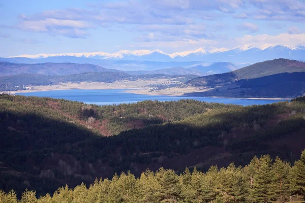 Pohled Jezero Batak Bulharských Horách — Stock fotografie