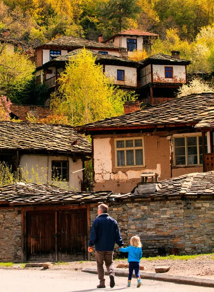 Sonbaharda Kovachevica Köyü Rodop Dağı Bulgaristan — Stok fotoğraf