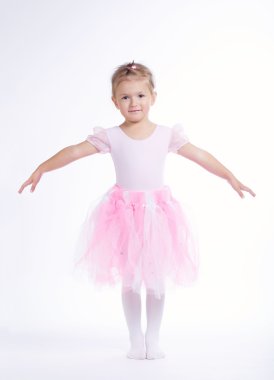 Balerin dansçı parlak zemin üzerine