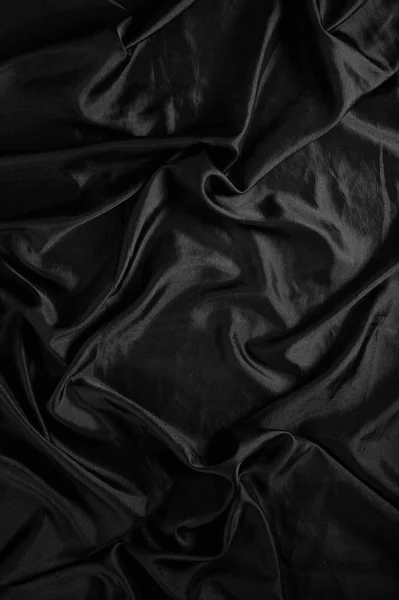 Black fabric texture — Stock Photo, Image