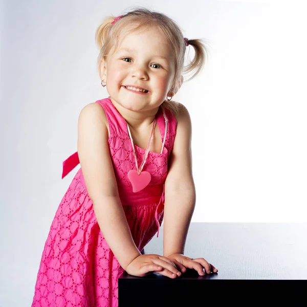 Little funny girl portrait — Zdjęcie stockowe