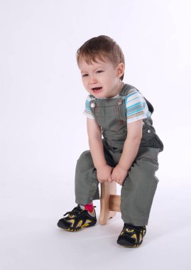 şirin ağlayan çocuğun beyaz