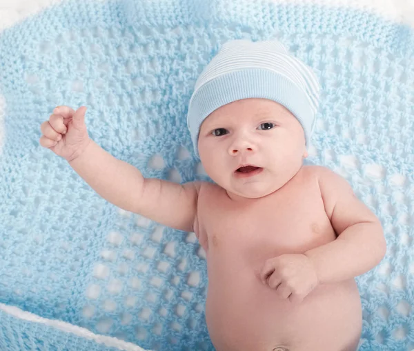 Cute newborn baby in the blanket — Stock Photo, Image