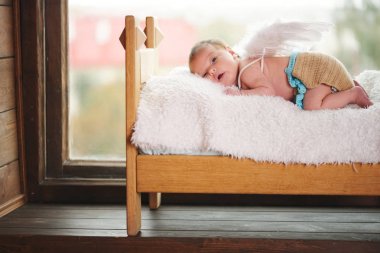 kanatlı sevimli küçük aşk tanrısı