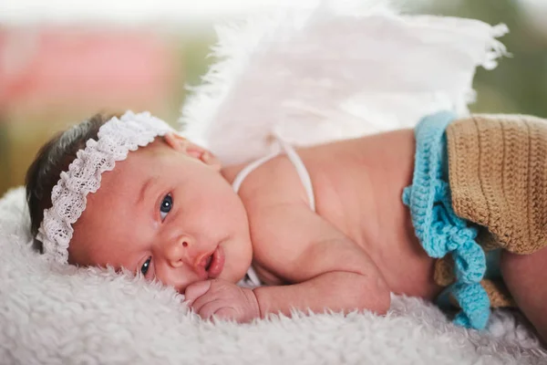 Cute little cupid with wings — Stock Photo, Image