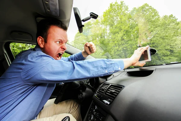 Mad at GPS — Stock Photo, Image