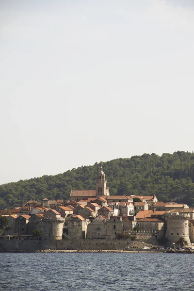 Oude Korcula stad in Kroatië — Stockfoto