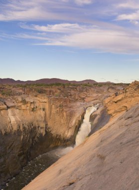 Augrabies şelale geç öğleden sonra Northern Cape, Güney Afri