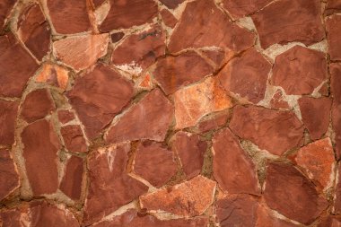 Taş dokusu. Kahverengi taş duvar arka plan.