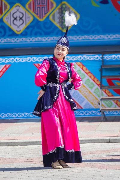 Petropavlovsk Kazakistan Mayıs 2019 Kazakistan Halklarının Ulusal Kostümleri Şarkıları Dansları — Stok fotoğraf