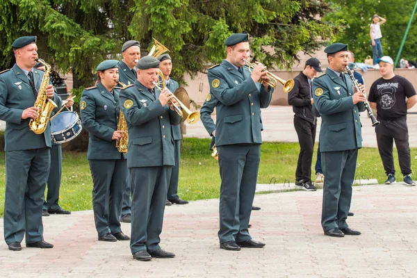 Petropavlovsk Kazajstán Junio 2019 Día Los Símbolos Estatales República Kazajstán — Foto de Stock