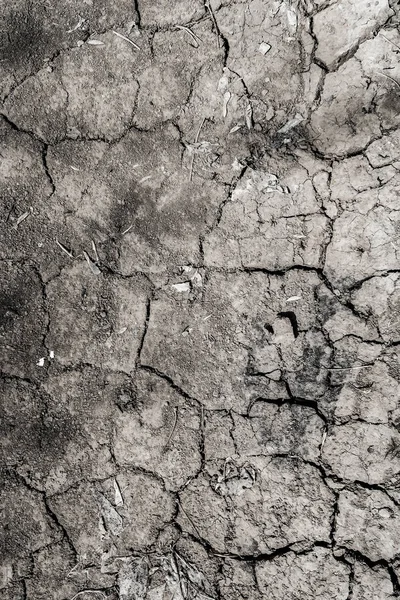 Arka Plan Kırık Toprak Siyah Toprak Doku — Stok fotoğraf