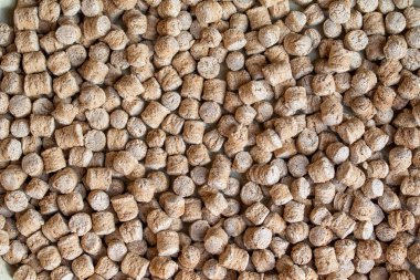 Hayvanlar için Pellet yem.