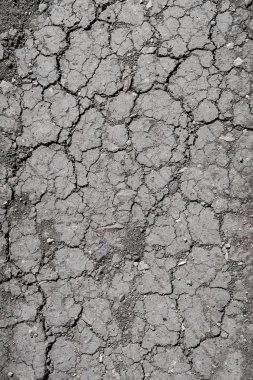 Arka plan kırık toprak, siyah toprak doku.