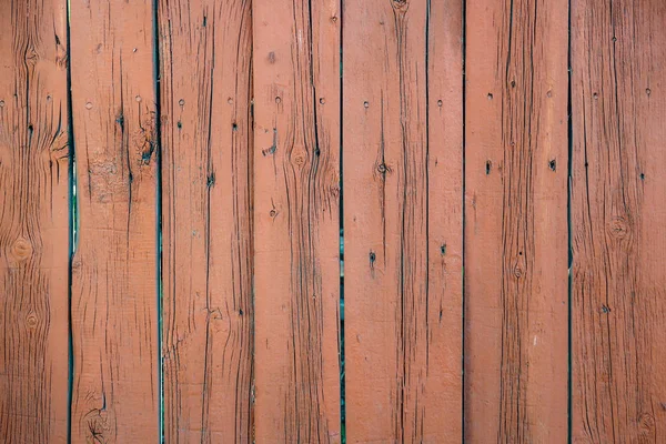 Wooden Fence Old Painted Wooden Board — Stock Photo, Image
