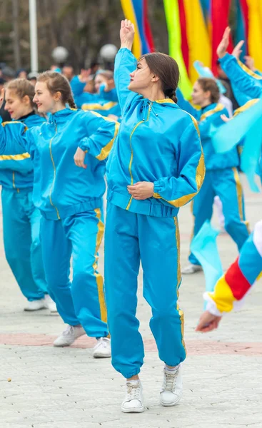 Petropavlovsk Kazakhstan May 2019 Songs Dances National Costumes Peoples Kazakhstan — Stock Photo, Image