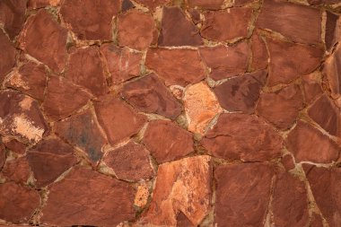 Taş dokusu. Kahverengi taş duvar arka plan.