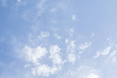 Açık bir günde bir arka plan olarak mavi gökyüzü.