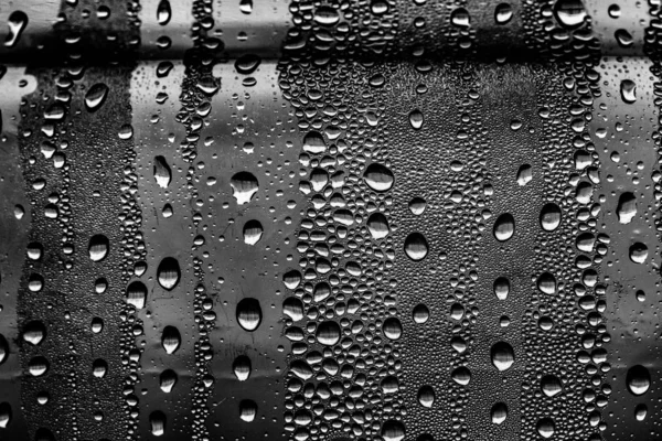 Дощ Склі Чорно Білий Фон Модна Скляна Текстура — стокове фото