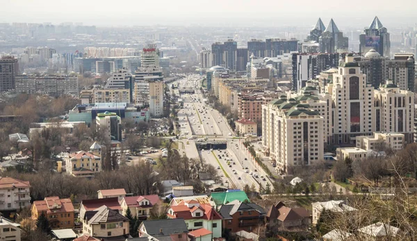 Almaty Kazachstan Maart 2019 Moderne Architectuur Almaty Stad Kazachstan Uitzicht — Stockfoto