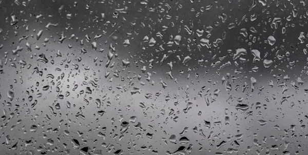 Дощ Склі Похмура Погода Сірий Фон Дощові Сірі Хмари Скляна — стокове фото