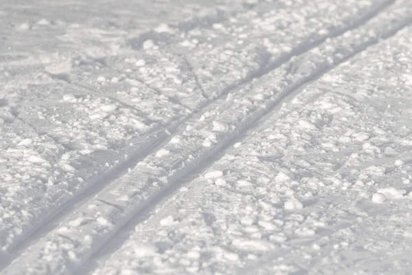 Tor Narciarski Śniegu Zimowa Przyroda — Zdjęcie stockowe