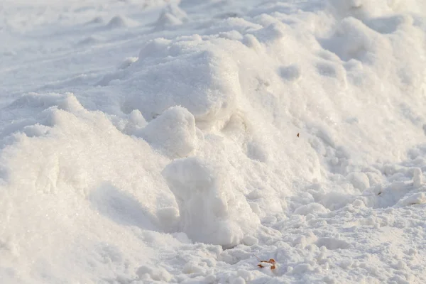 Grandes Nevadas Neve Campo Nevado — Fotografia de Stock