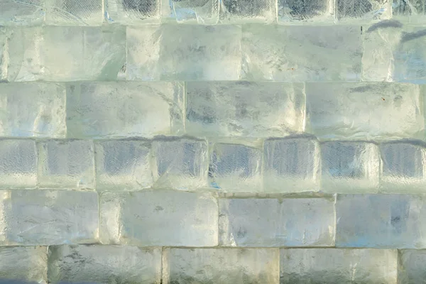 Hintergrundwand Aus Eissteinen — Stockfoto