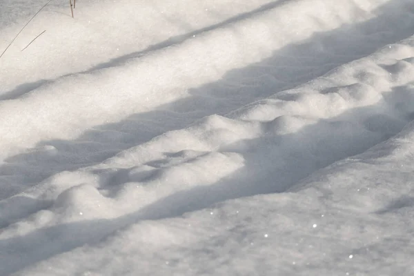Car Trail Snow Winter Nature — Stock Photo, Image